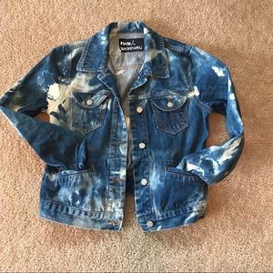 MADE WASHBORN Denim Jacket (M) bleach washed